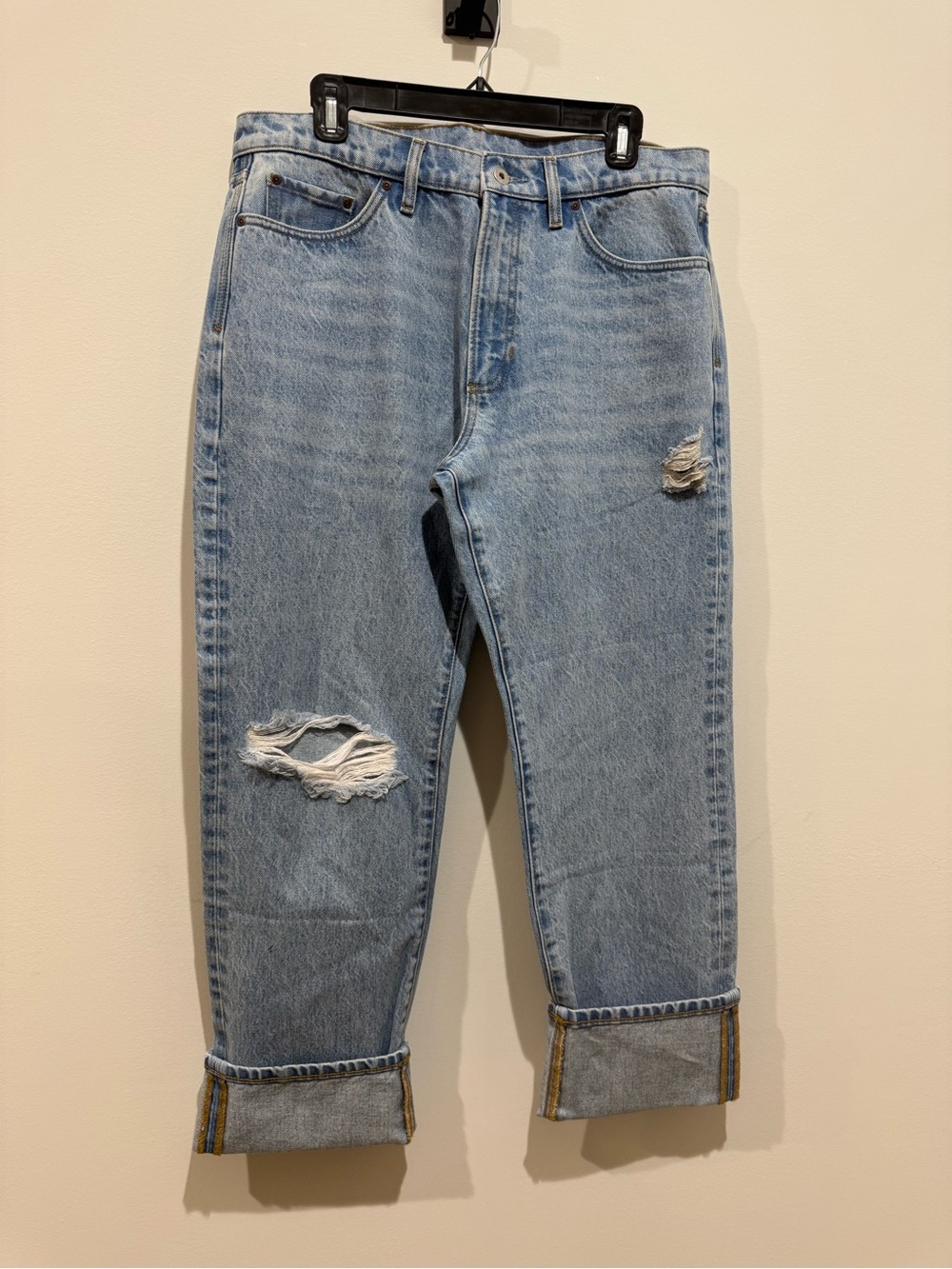 St Michael original Relaxed Light Blue Distressed women’s Jeans Sz29”NWOT